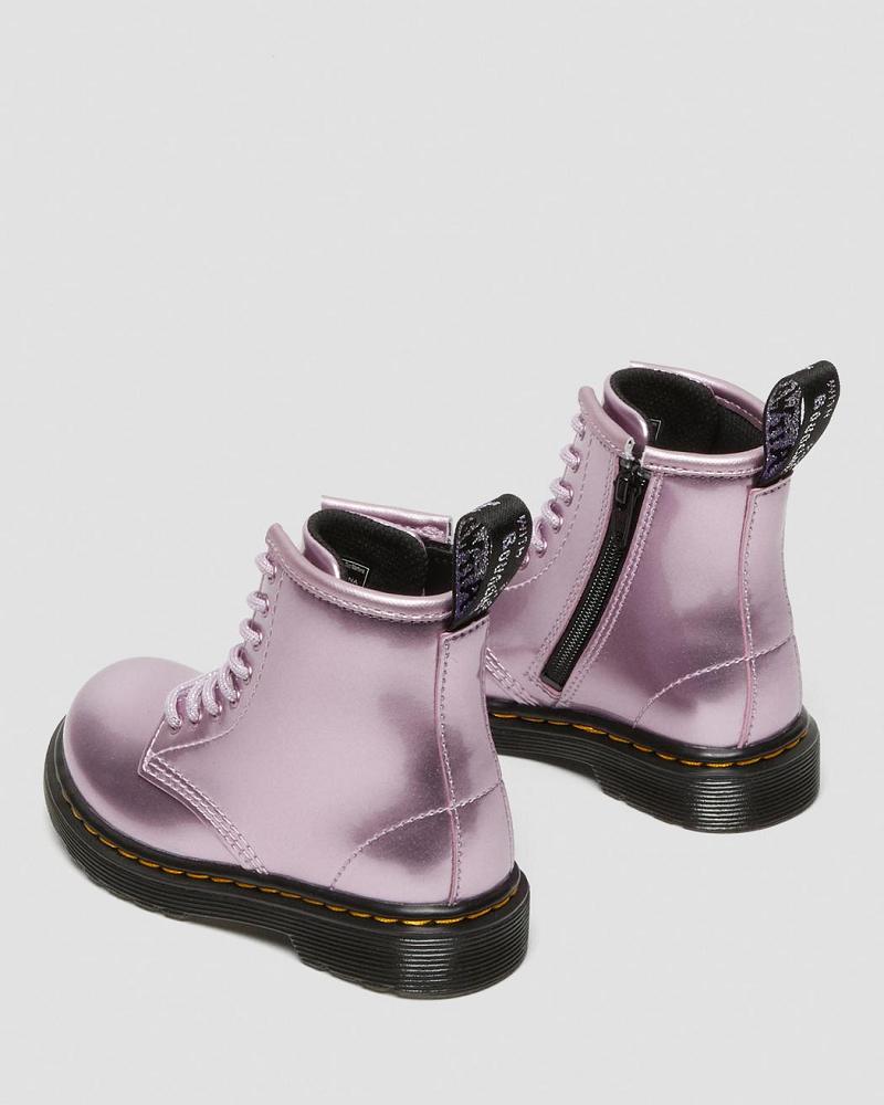 Dr Martens Toddler 1460 Metallic Veterlaarzen Kinderen Roze | NL 128GSO